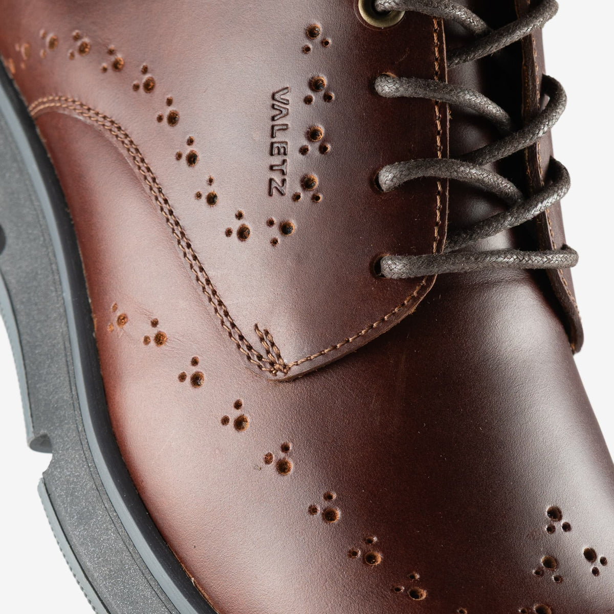 Oxfords Nardo Coñac y Negro