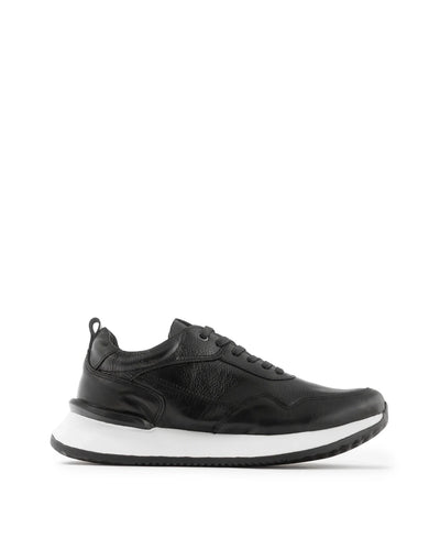 Tenis Metro Casuales en Cuero Negro - vista principal cuero autentico hombre Colombia