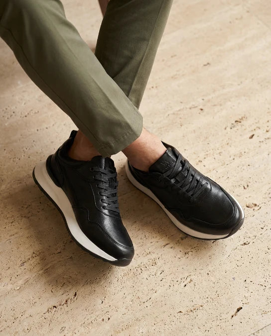 Tenis Metro Casuales en Cuero Negro - comparacion colores disponibles Valetz