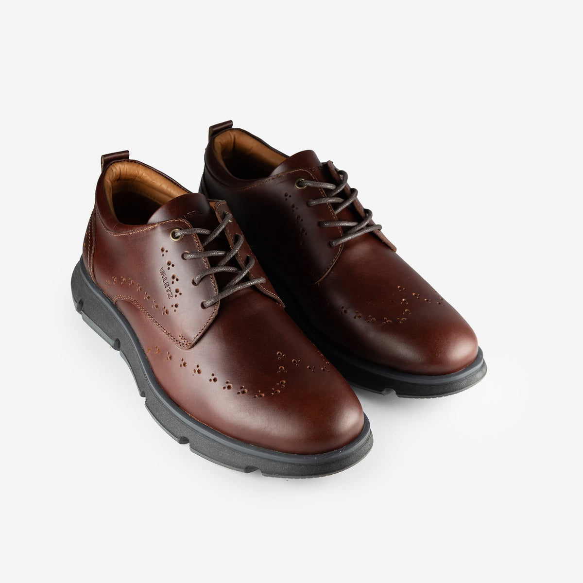 Oxfords Nardo Coñac y Negro