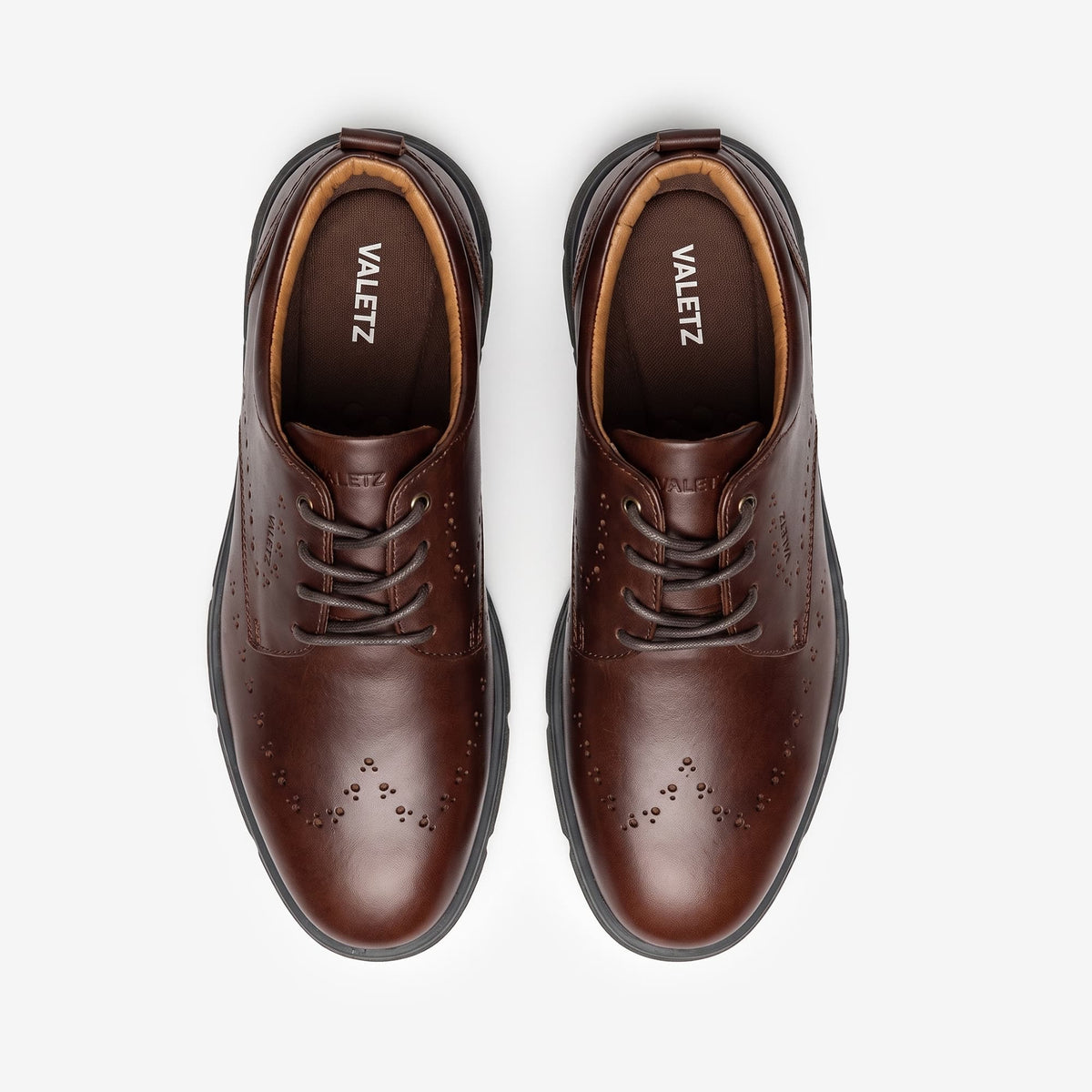 Oxfords Nardo Coñac y Negro