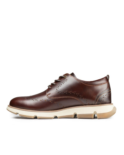 Oxford Nardo en Cuero Coñac - vista lateral zapato artesanal Valetz