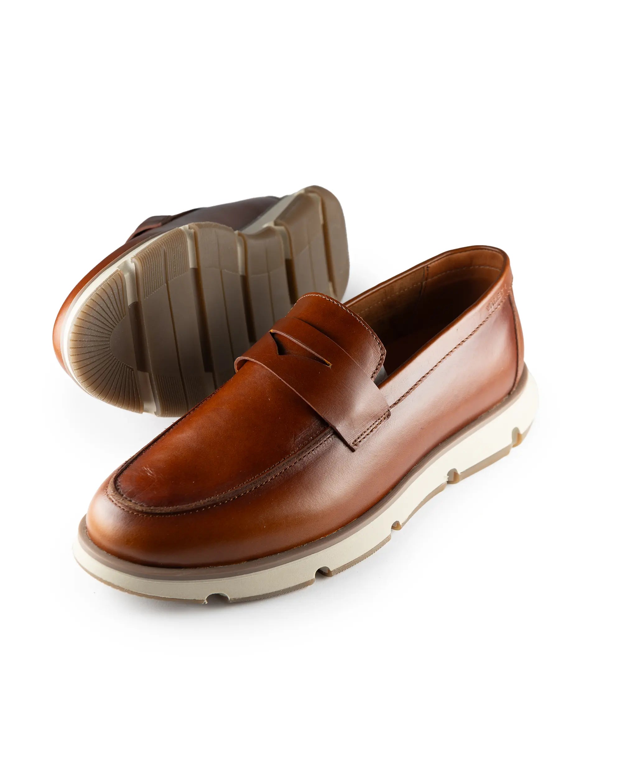 Olmo Estilo Penny Loafer Miel - suela antideslizante Valetz