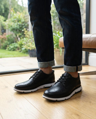 Oxford Nardo en Cuero Auténtico