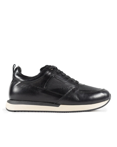 Tenis Lusso Casuales de Vestir en Cuero Auténtico Negro - vista principal cuero autentico hombre Colombia