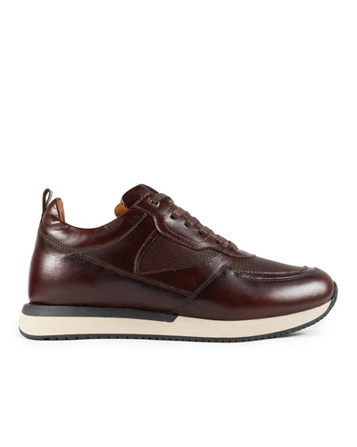 Tenis Lusso Casuales de Vestir en Cuero Coñac - vista principal cuero autentico hombre Colombia