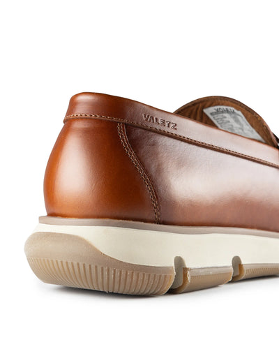Olmo Estilo Penny Loafer Miel - vista superior diseno elegante