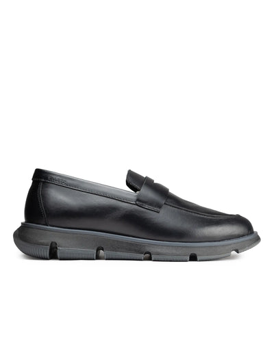 Olmo Estilo Penny Loafer Negro - vista principal cuero autentico hombre Colombia