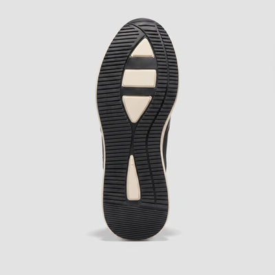 Tenis Lusso Casuales de Vestir en Cuero Auténtico Negro