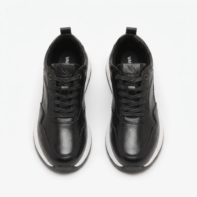 Tenis Metro Casuales en Cuero Negro
