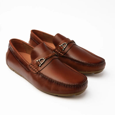 Versalles Driver Miel - vista lateral zapato artesanal Valetz