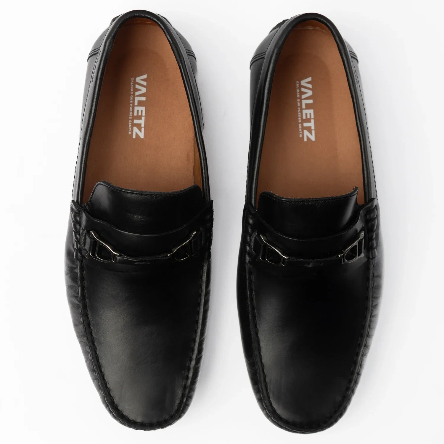 Versalles Driver Negro - detalle costura cuero premium hecho a mano