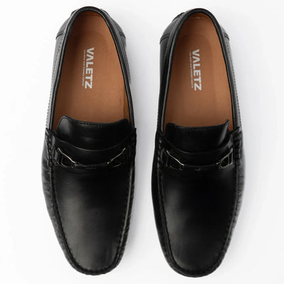 Versalles Driver Negro - detalle costura cuero premium hecho a mano