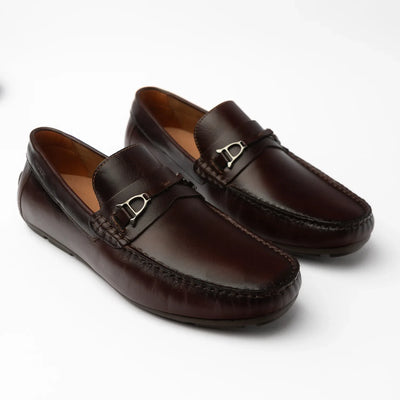 Versalles Driver Coñac - vista lateral zapato artesanal Valetz