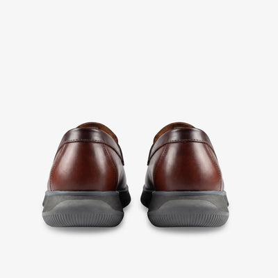 Olmo Estilo Penny Loafer Coñac x Negro