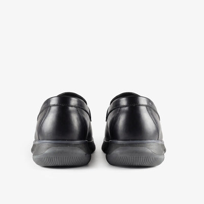 Olmo Estilo Penny Loafer Negro