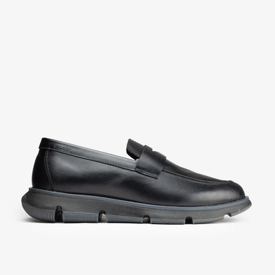 Olmo Estilo Penny Loafer Negro