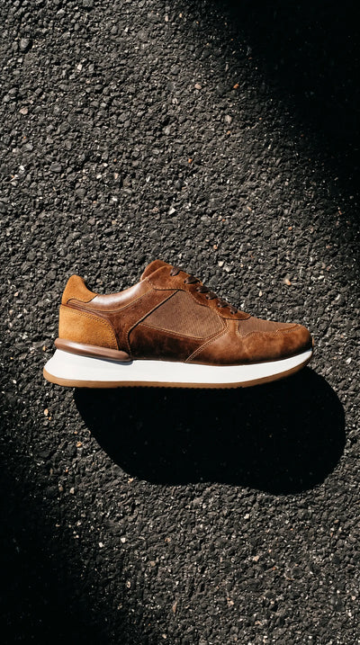 Meridiano Casual Miel y Nubuck - detalle interior forro cuero