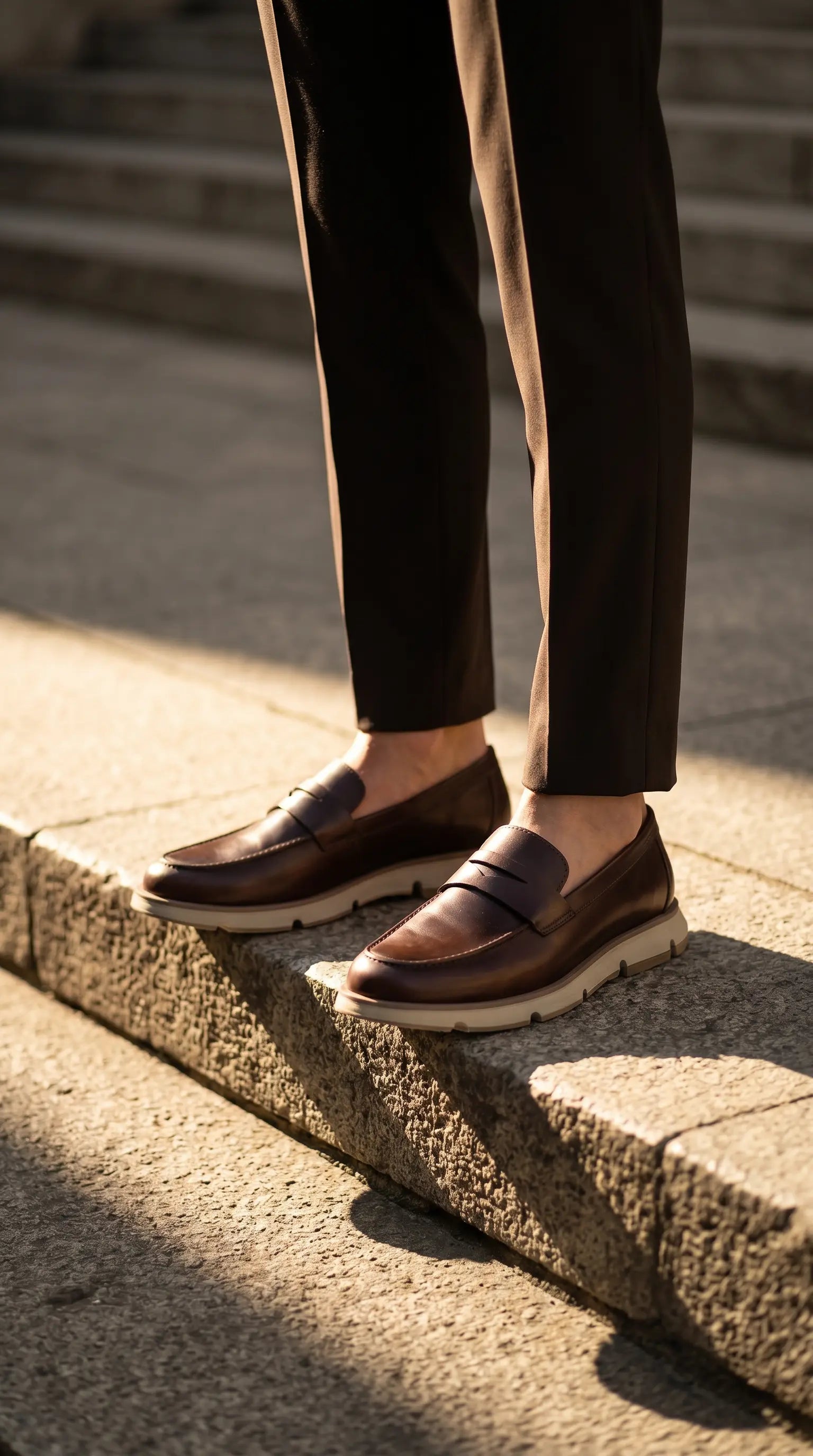 Olmo Estilo Penny Loafer Coñac x Cafe - empaque premium envio gratis Colombia