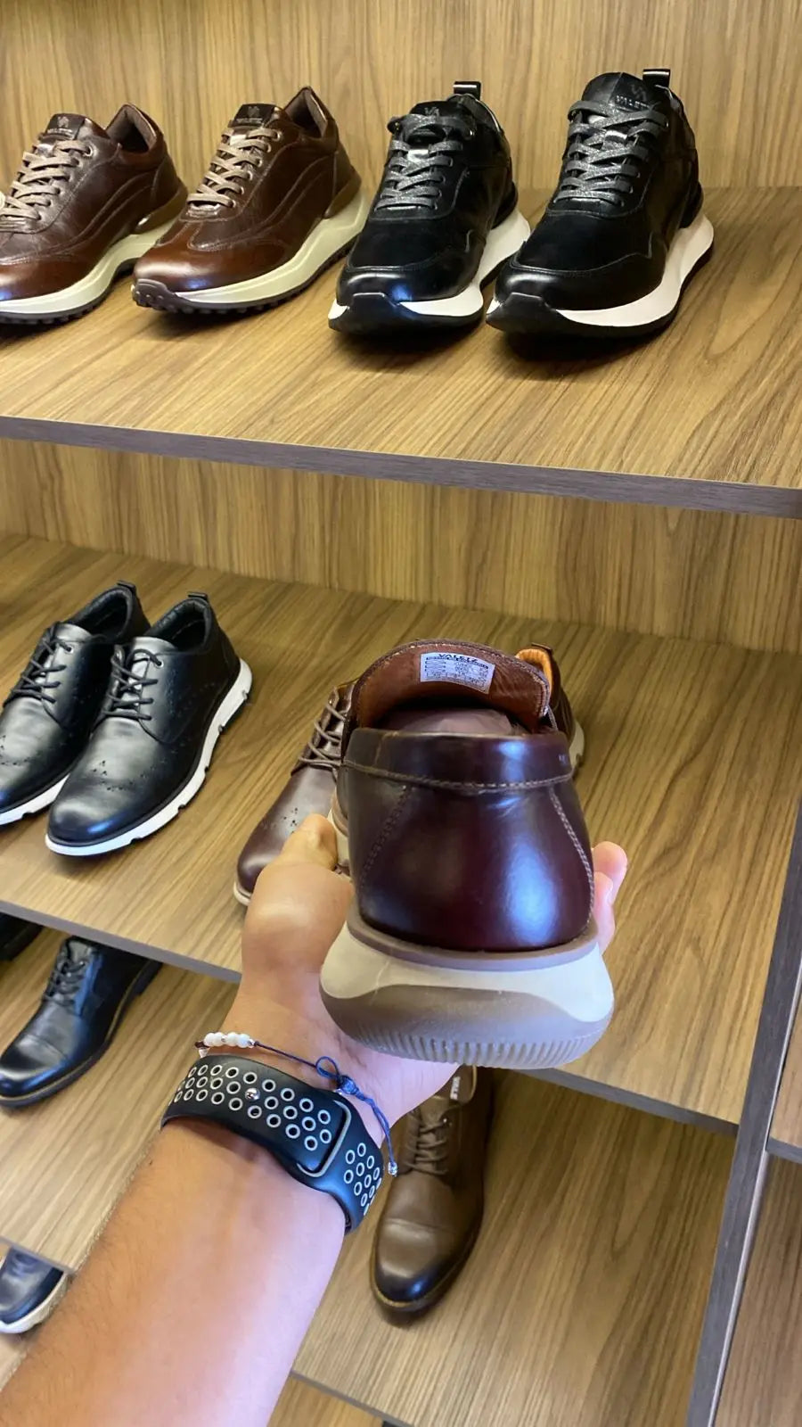Olmo Estilo Penny Loafer Coñac x Cafe — foto real 4